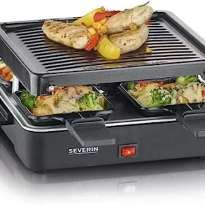 Mini raclette electrica placa grill 600w Severin