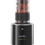Batidora de vaso 300w negra con dos vasos de plástico Breville